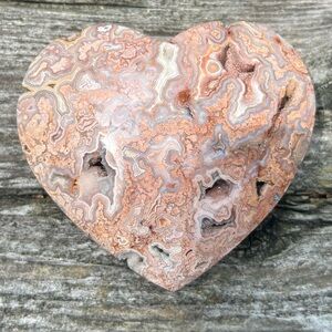 Crazy Lace Agate Heart